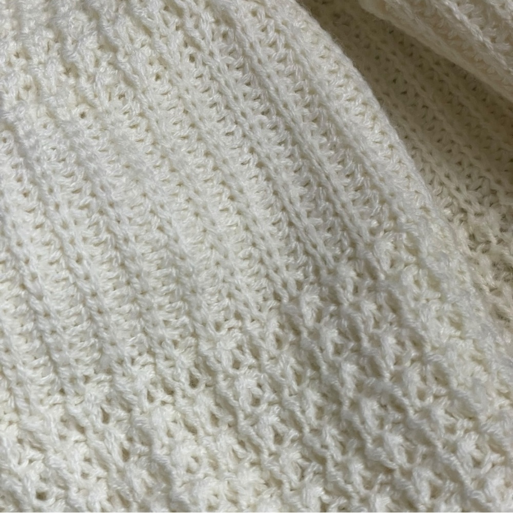 NWT Ivory Knit Sweater By American Weekend Women’s Sz XL Loose Fit / Neutral - Picture 6 of 6
